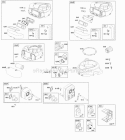 Air Cleaner Blower Housing Exhaust System Diagram and Parts List for 217807-0393-B1  Briggs and Stratton Engine